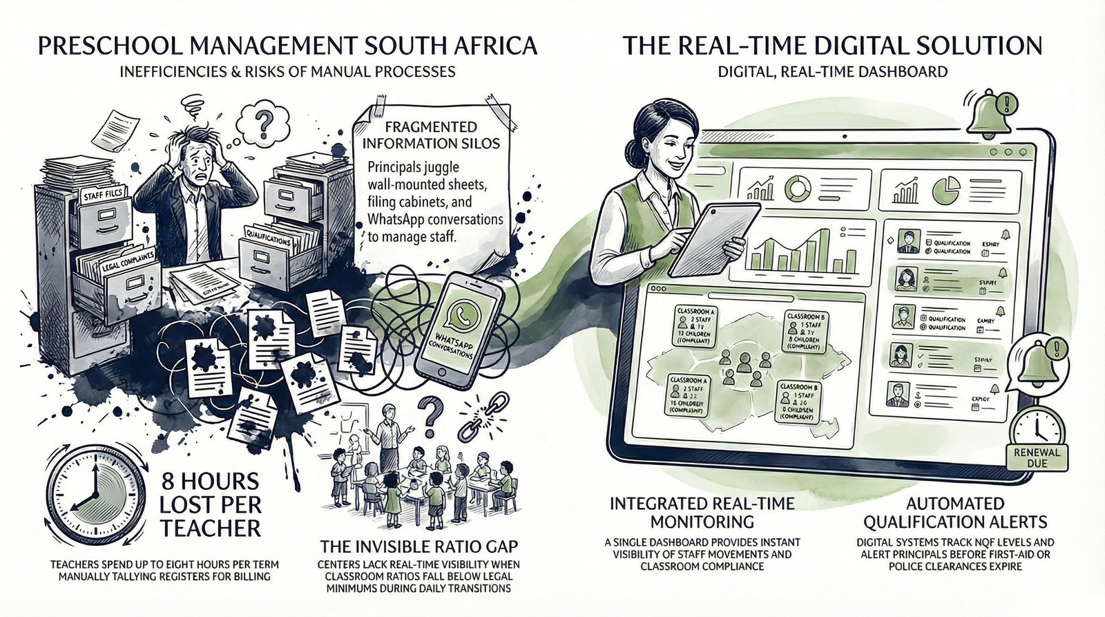 Preschool management South Africa — six management systems comparison