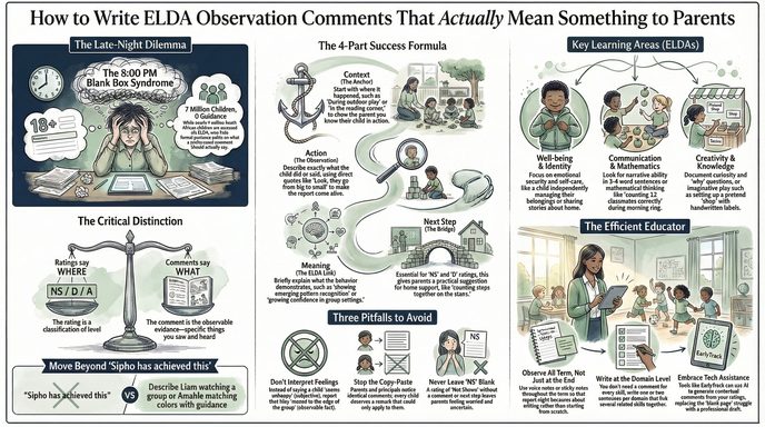 Writing Meaningful ELDA Observation Comments — a practical guide for South African preschool and ECD teachers
