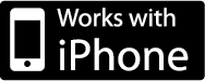 Works with iPhone